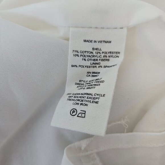 Theory Fancy Tweed Mod Belted Mini Shift Dress Size 8 - Picture 7 of 7
